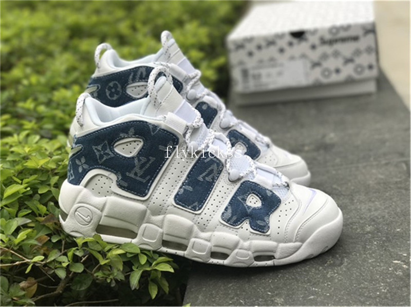 Nike Air More Uptempo 96 White Blue